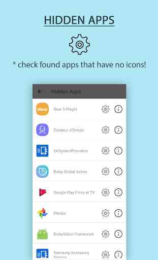 versteckter Bewerbungsfinder - Hidden Apps Finder 2