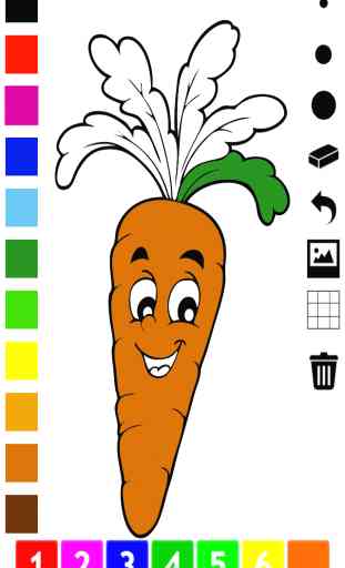 ABC Malbuch von Obst und Gemüse Für Kleinkinder und Kinder: Bilder aus-malen lernen 2