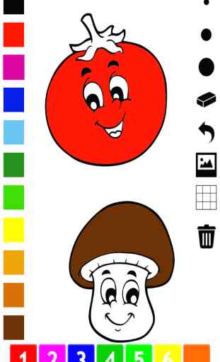 ABC Malbuch von Obst und Gemüse Für Kleinkinder und Kinder: Bilder aus-malen lernen 3