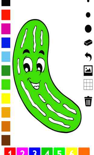 ABC Malbuch von Obst und Gemüse Für Kleinkinder und Kinder: Bilder aus-malen lernen 4