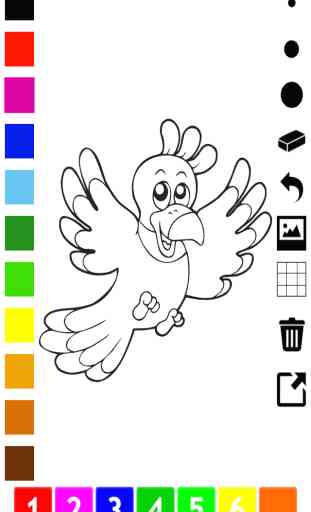 Aktiv-Malbuch der Vögel Für Kinder: Vogel-Bilder Wie Pinguin, Ente, Eule, Flamingo und Papagei aus-malen lernen 3