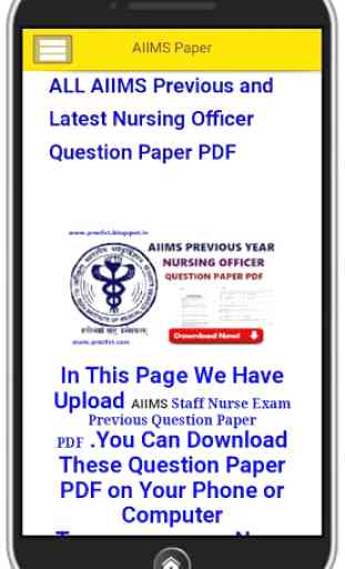 AIIMS Staff Nurse Paper 2