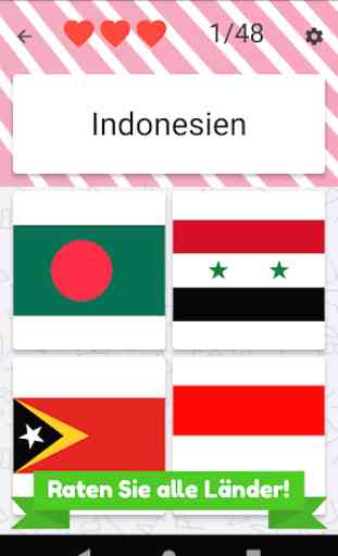Asien und Naher Osten Länder - Fahnen Quiz 3