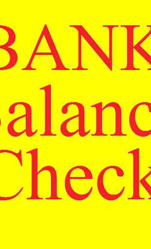 Bank Balance Check / Bank Account Balance Enquiry 1