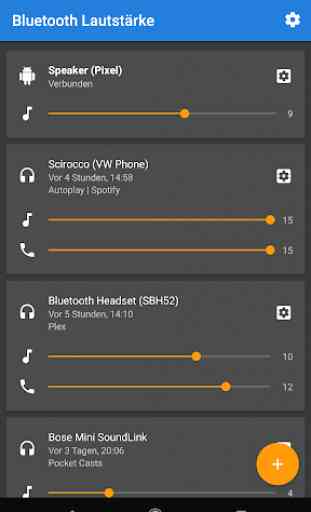 Bluetooth-Lautstärken Manager 1