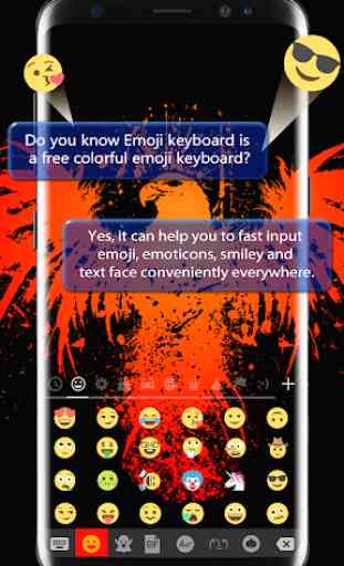 Eagle Bird Keyboard Theme for Cute Emoji Keyboard 2