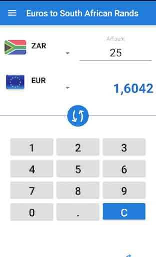 Euro in südafrikanischen Rand / EUR in ZAR 3