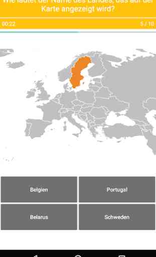 Europa Map Quiz - Europäische Länder & Hauptstädte 3