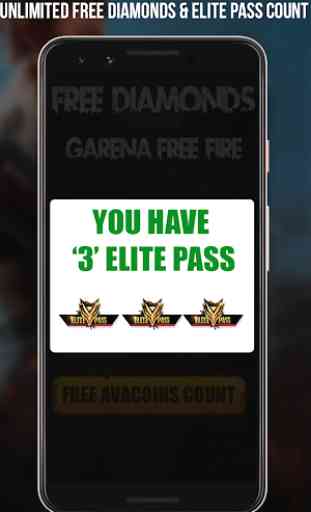 Free Diamonds & Elite Pass Calc For Free Fire-2019 4