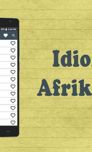 Idioms Afrikaans 1