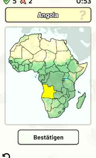 Länder Afrikas -Quiz: Karten, Hauptstädte, Flaggen 1