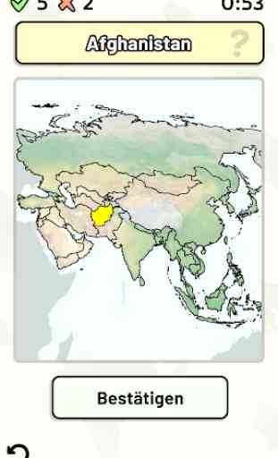 Länder Asiens - Quiz: Karten, Hauptstädte, Flaggen 1