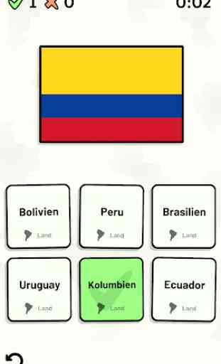 Länder Südamerikas - Quiz 2