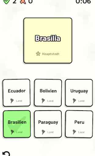 Länder Südamerikas - Quiz 4