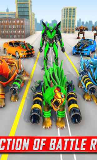 Lion Robot Car Transforming Games: Roboterschießen 1