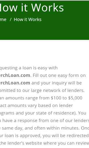 Loans USA  - Merch Loan gets you money fast! 2