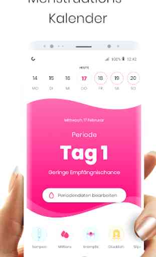Menstruations-Kalender MIA - Perioden & Zyklus App 1