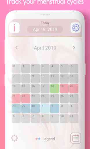 Menstruationskalender App 1