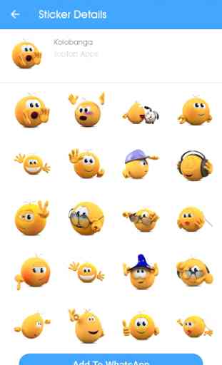 Neu Emoji Aufkleber - Hinzufügen Wastickerapps 2