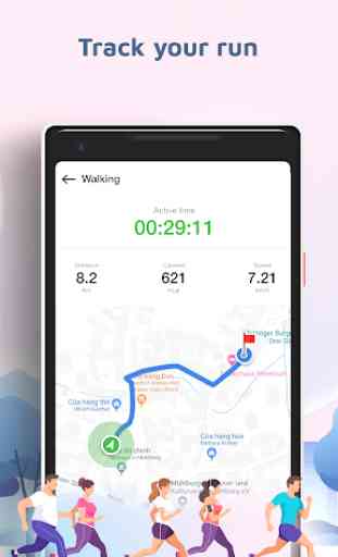 Pedometer: GStep Counter And Running Tracker App 3