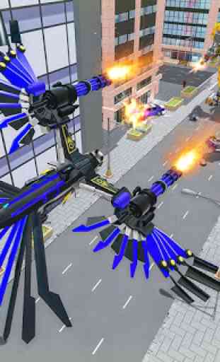 Police Eagle Robot Transformation:Free Robot Games 1