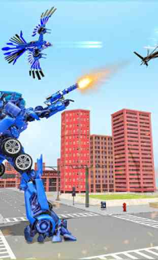 Police Eagle Robot Transformation:Free Robot Games 2