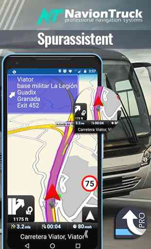 Professioneller GPS Navigator für Busse 2