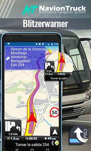 Professioneller GPS Navigator für Busse 3