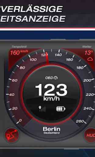 Speedbot. Gratis-Tachometer GPS/OBD2 1