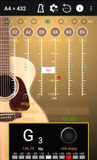 Stimmgerät für Gitarre - Guitar Tuner 3