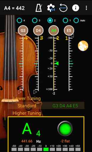 Stimmgerät für Violine - Violin Tuner 1