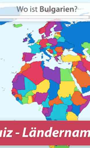 StudyGe－Weltkarte Geographie, Flaggen, Länder 1