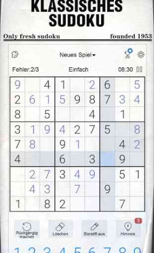 Sudoku - Kostenlose klassische Sudoku Puzzles 1