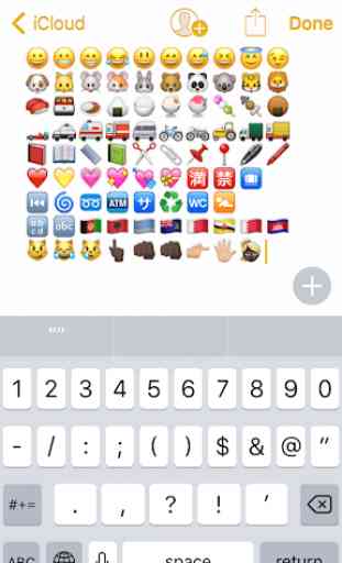 Thema für iPhone 8 Emoji Tastatur 2