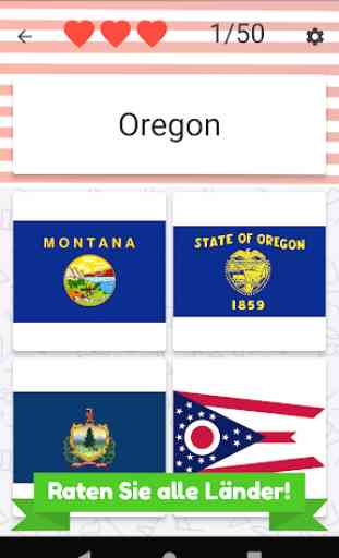 US-Bundesstaaten und Präsidenten Quiz 3