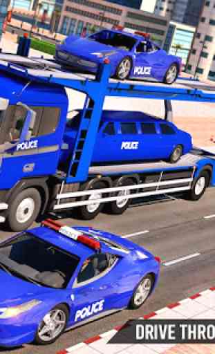 US Police Transporter Truck: Car Driving Games 3