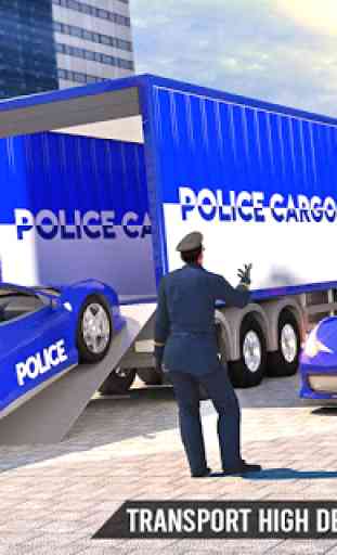 US Police Transporter Truck: Car Driving Games 4