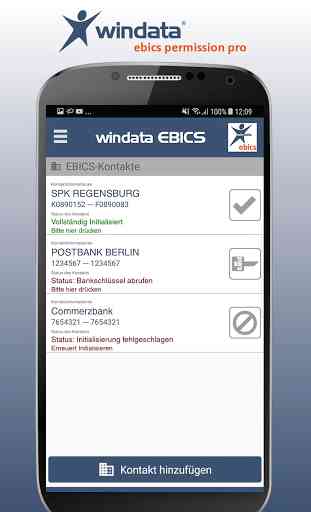 windata EBICS permission pro 2