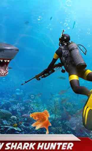 wütender Hai-Angriff: Tiefsee-Hai-Jagd-Spiele 1