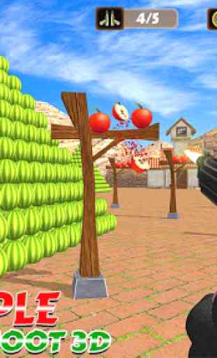 Apfel Ziel schießen: Wassermelone Shooting Game 3D 1