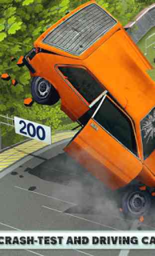 Autounfall-Fahrsimulator: Beam Car Jump Arena 4