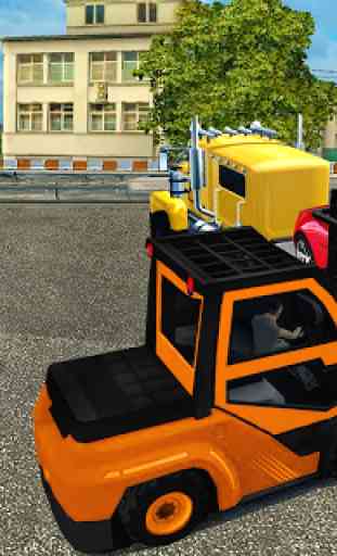 Bagger Autotransport: Gabelstapler Simulator 1