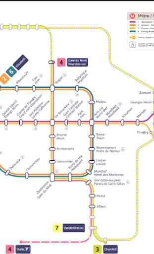 Brussels Metro & Tram Map 2