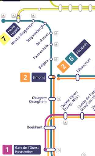 Brussels Metro & Tram Map 3