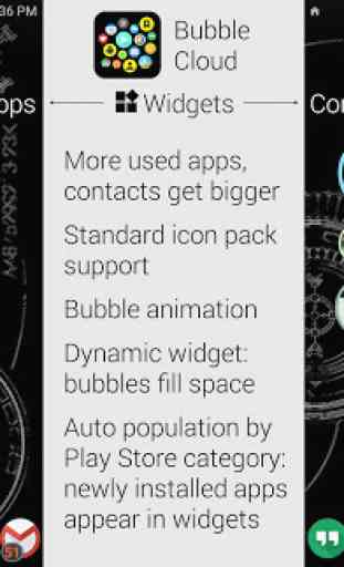 Bubble Cloud Widgets + Mappe (Handys/Tabletten) 1