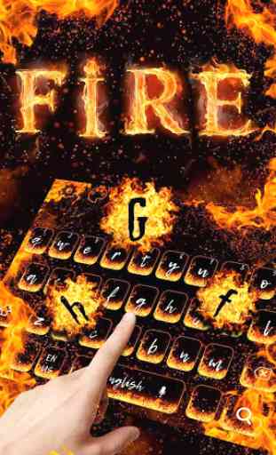 Burning Fire-Tastatur 2
