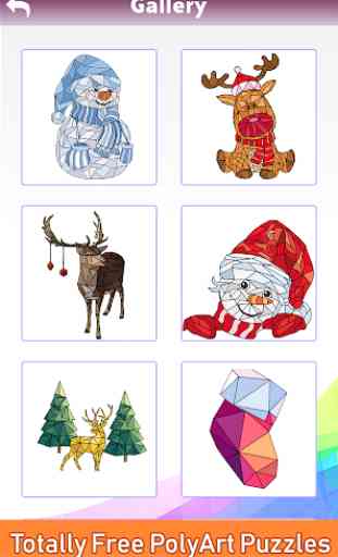 Christmas Poly Art: Color by Number, Coloring Book 1