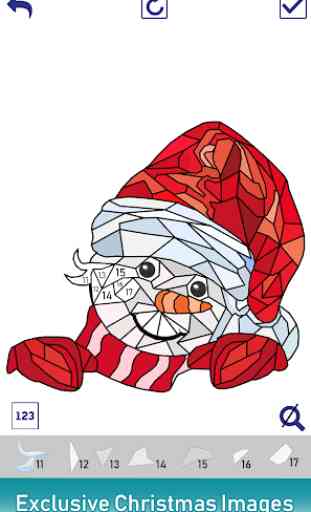 Christmas Poly Art: Color by Number, Coloring Book 4