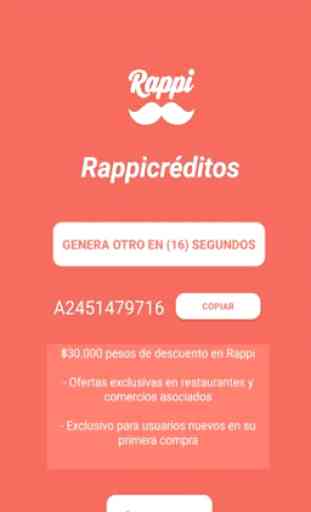 Códigos Rappi Chile 2