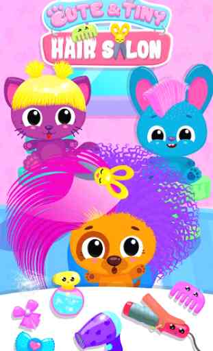 Cute & Tiny Hair Salon - Baby Pets Get Makeovers 1